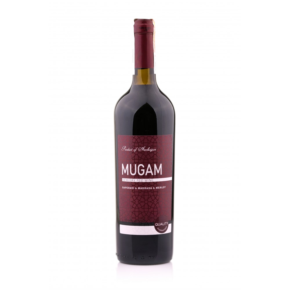 Вино виноградное красное полусухое MUGAM 12-14%