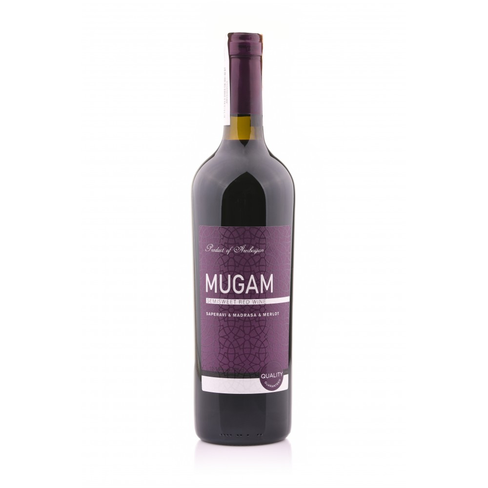 Вино виноградное красное полусладкое MUGAM 12-14%