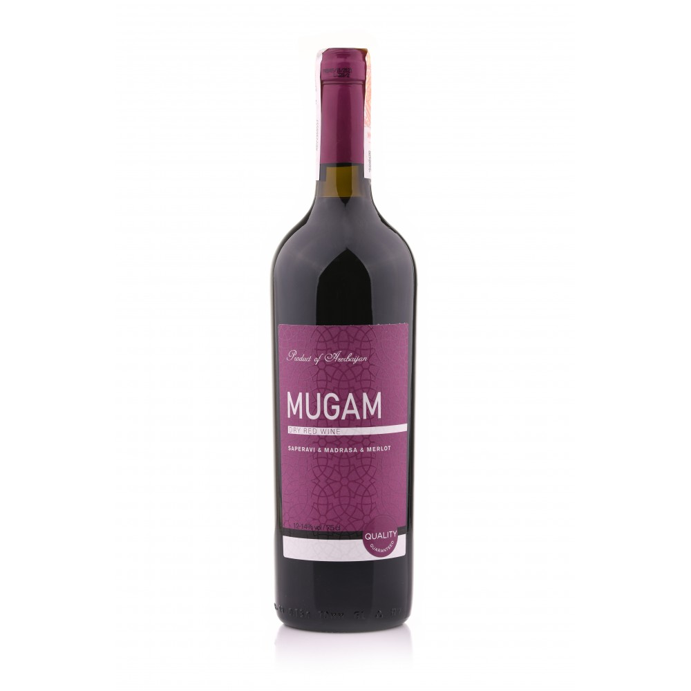 Вино виноградное красное сухое MUGAM 12-14%