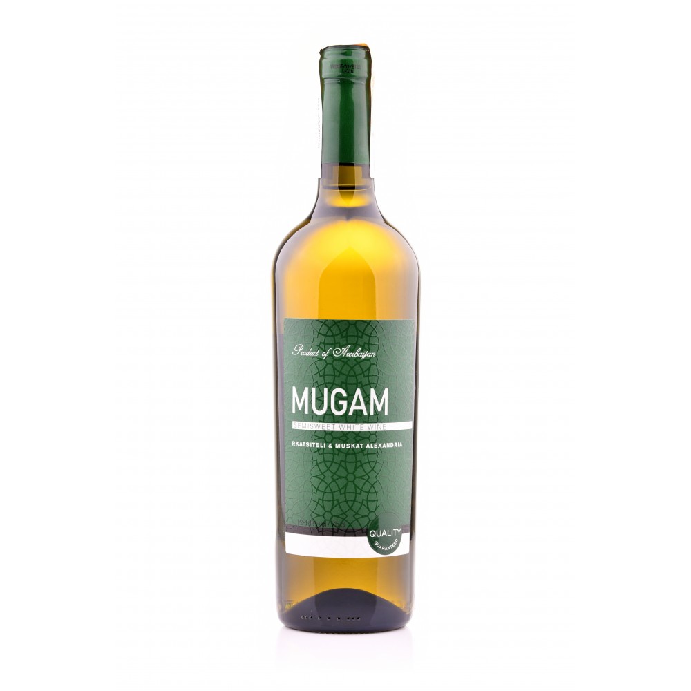 Вино виноградное белое полусладкое MUGAM 12-14%
